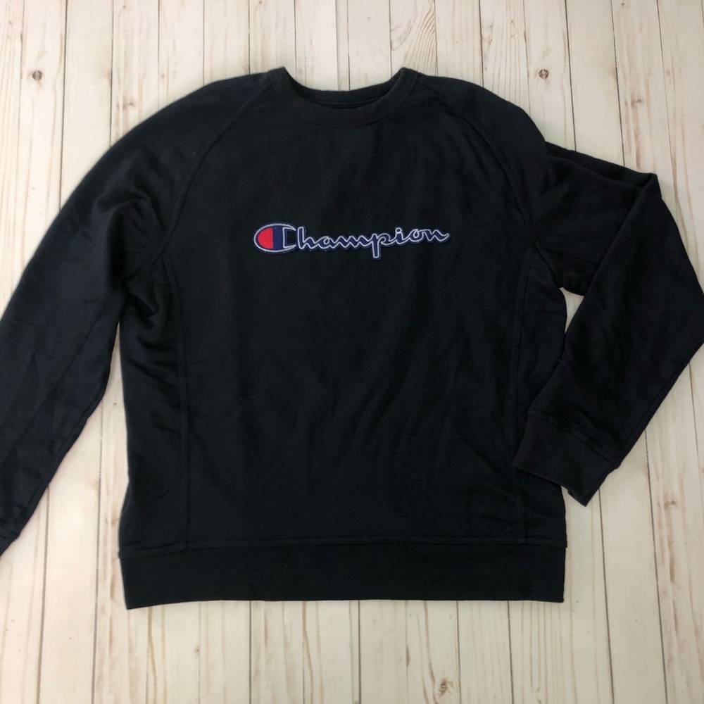 Champion Pullover Sweatshirt Navy XL